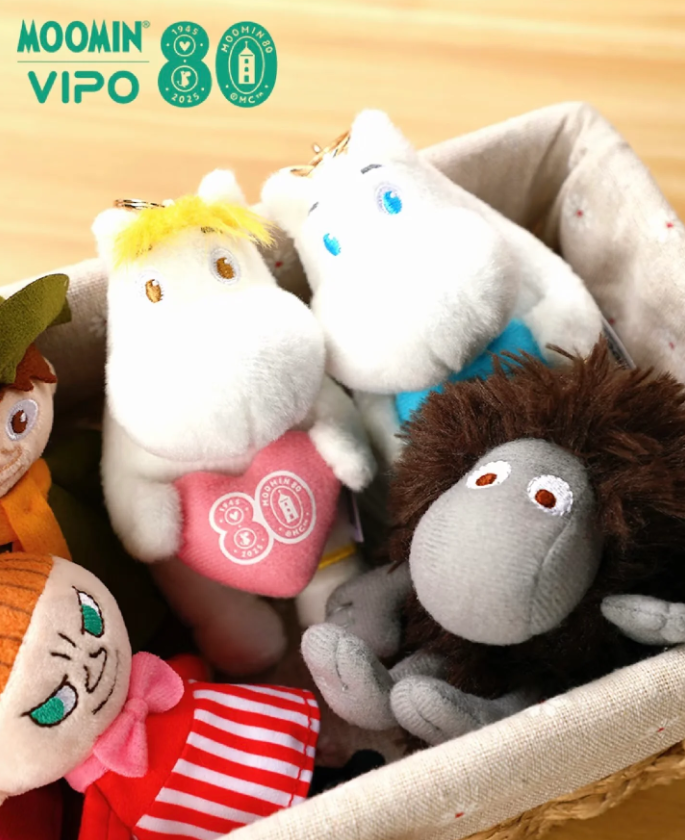 Vipo x Moomin 80th Anniversary Series Plush Keychain Blind Box